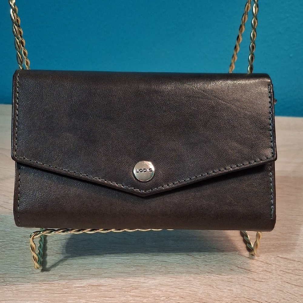 Lodis Dark Brown Trilfold Leather Wallet